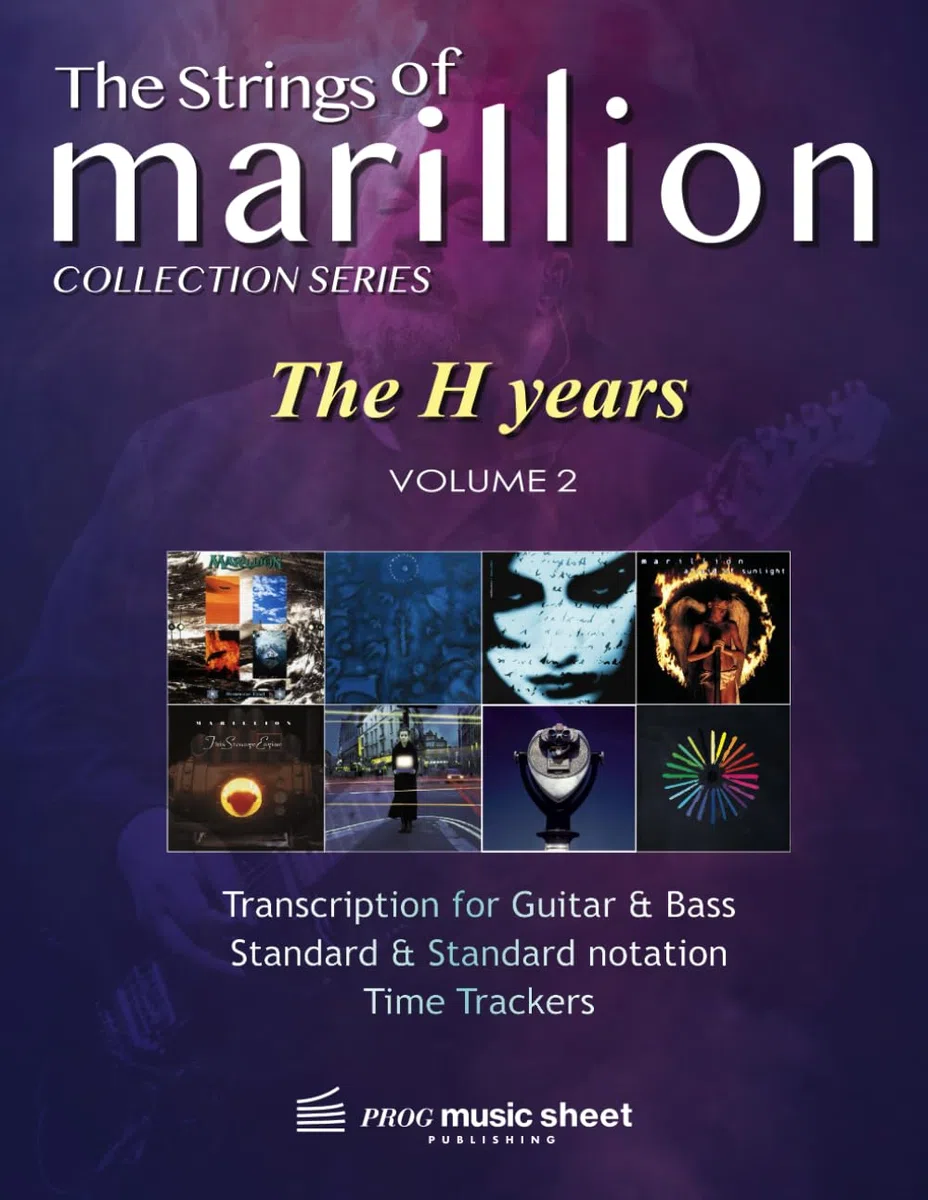 Marillion - THE H YEARS - Volume 2: High quality transcription music sheet with Tablature - For Guitar & Bass