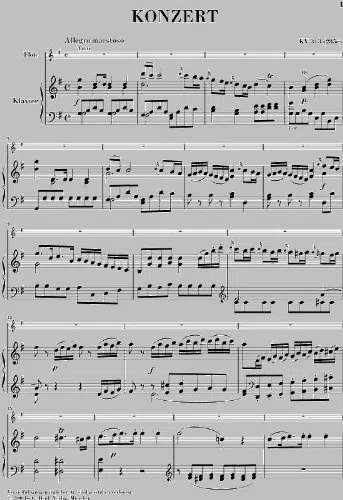 MOZART W.A. - CONCERTO PER FLUTE AND ORCHESTRA G MAJOR KV 313 - Note classiche