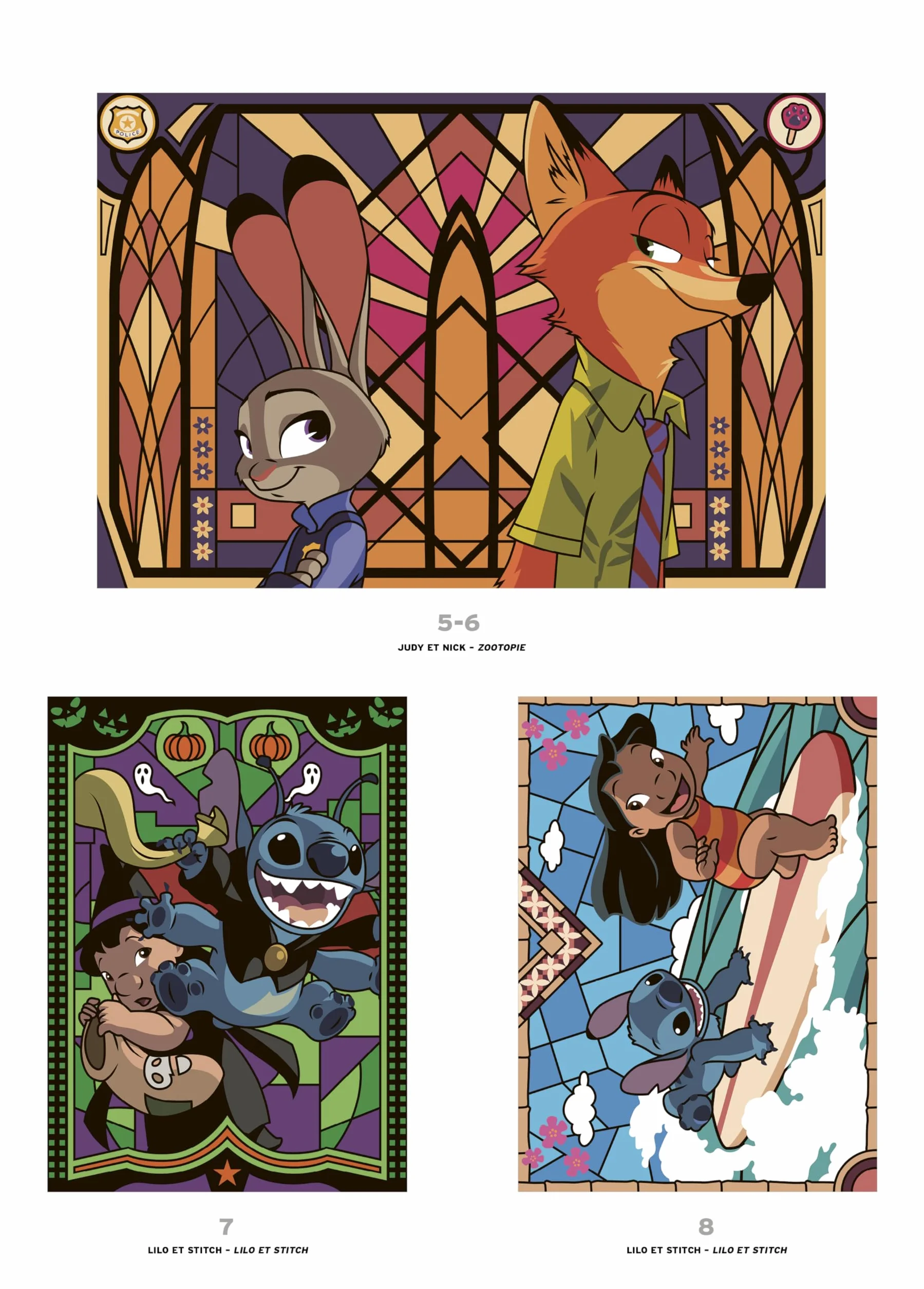 Coloriages mystères Disney Vitraux: Tome 2