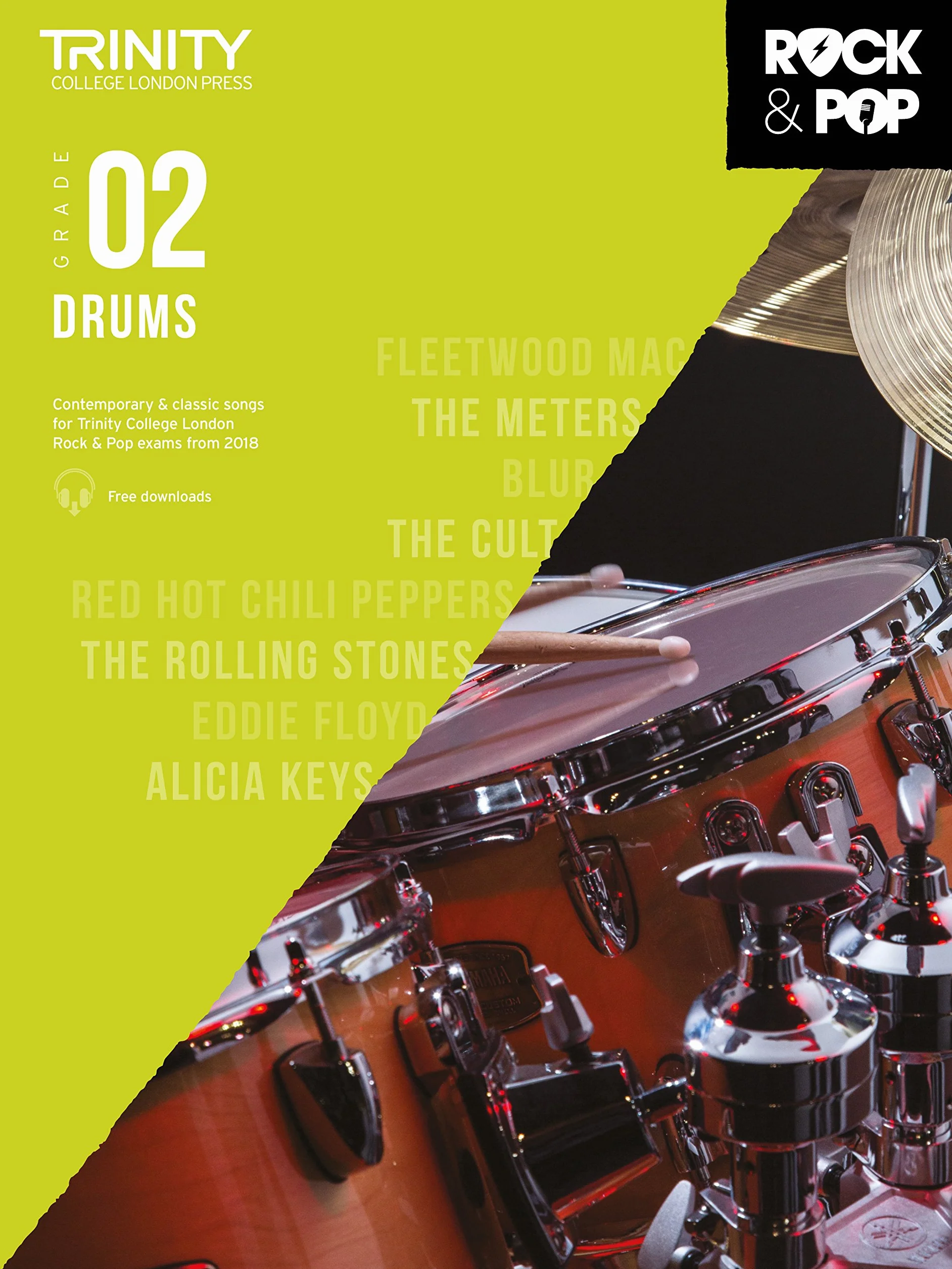 Trinity College London Rock & Pop 2018 Drums Grade 2