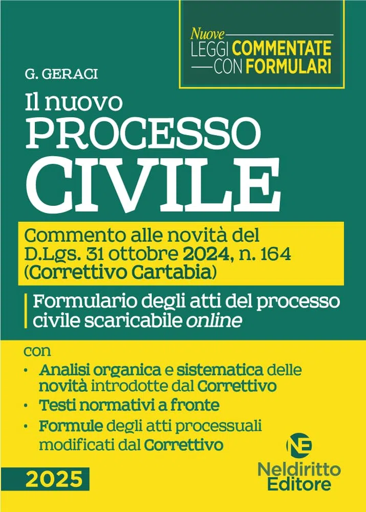 Nuovo processo Civile. Commento alle novità del Decreto Correttivo Cartabia D.Lgs. 31 ottobre 2024, n. 164