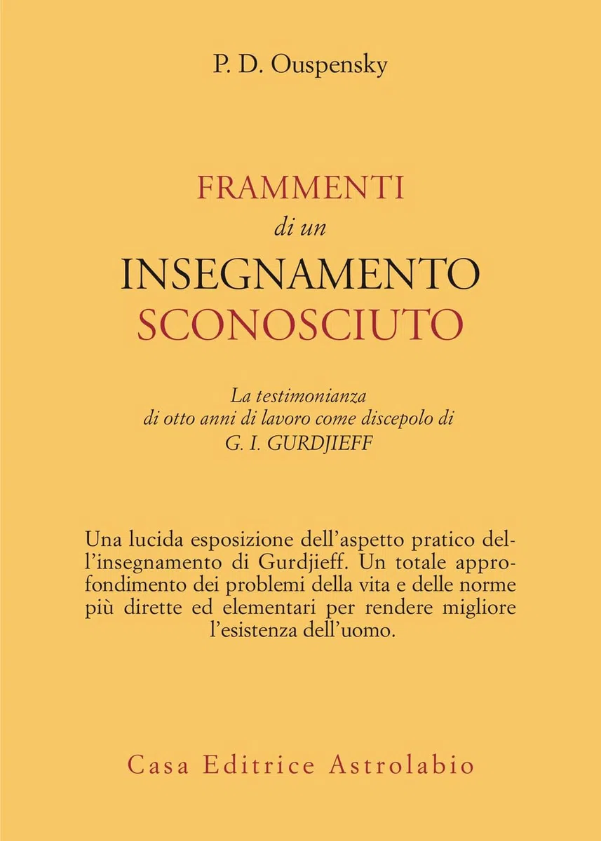 Frammenti di un insegnamento sconosciuto
