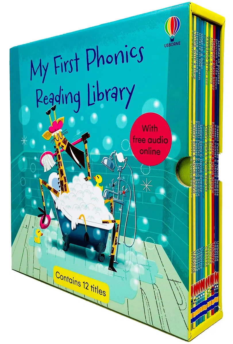 Usborne My First Phonics Reading Library 12 libri Collection Box Set (Phonics Readers) (CON AUDIO GRATUITO ONLINE)
