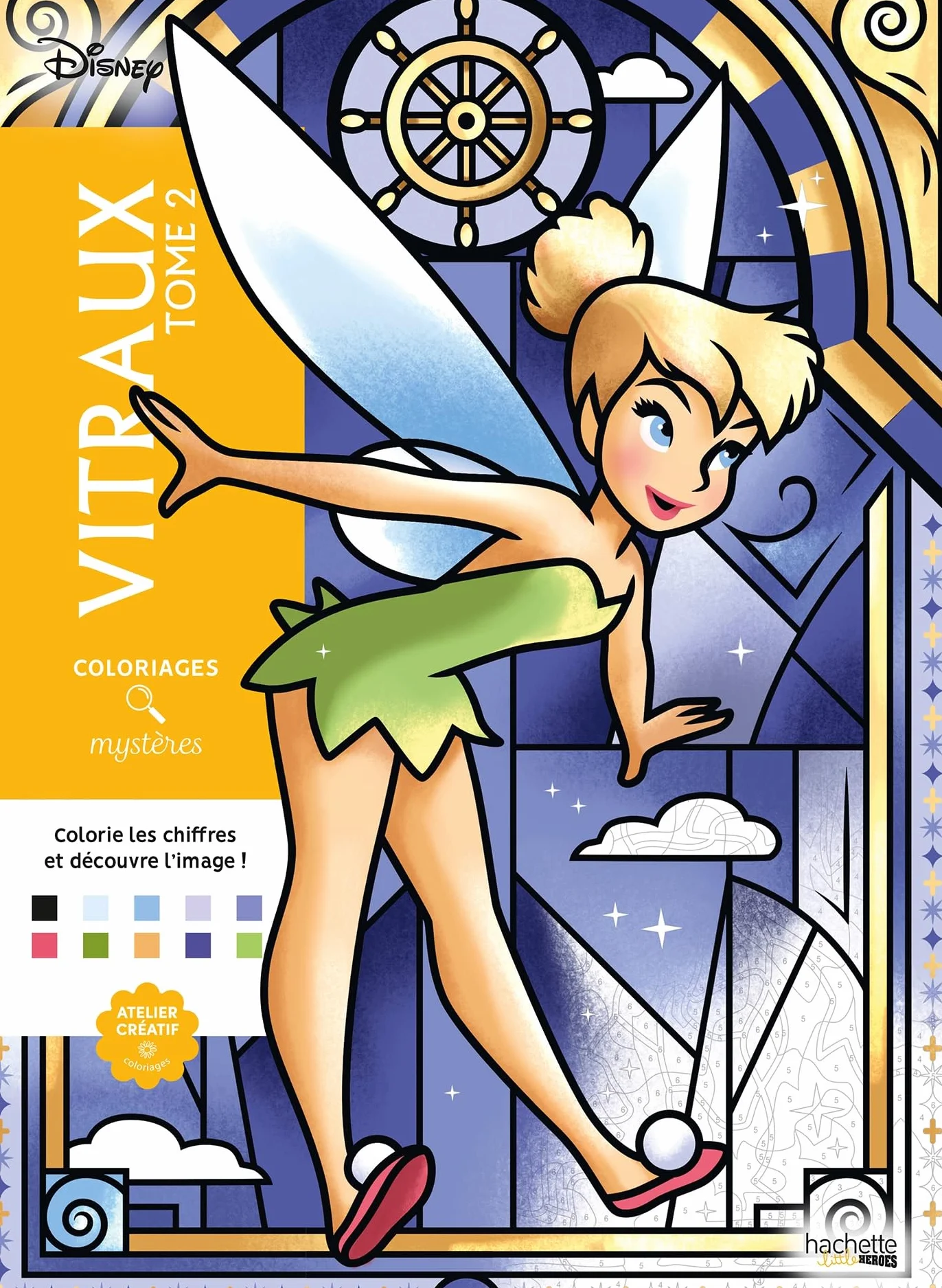 Coloriages mystères Disney Vitraux: Tome 2