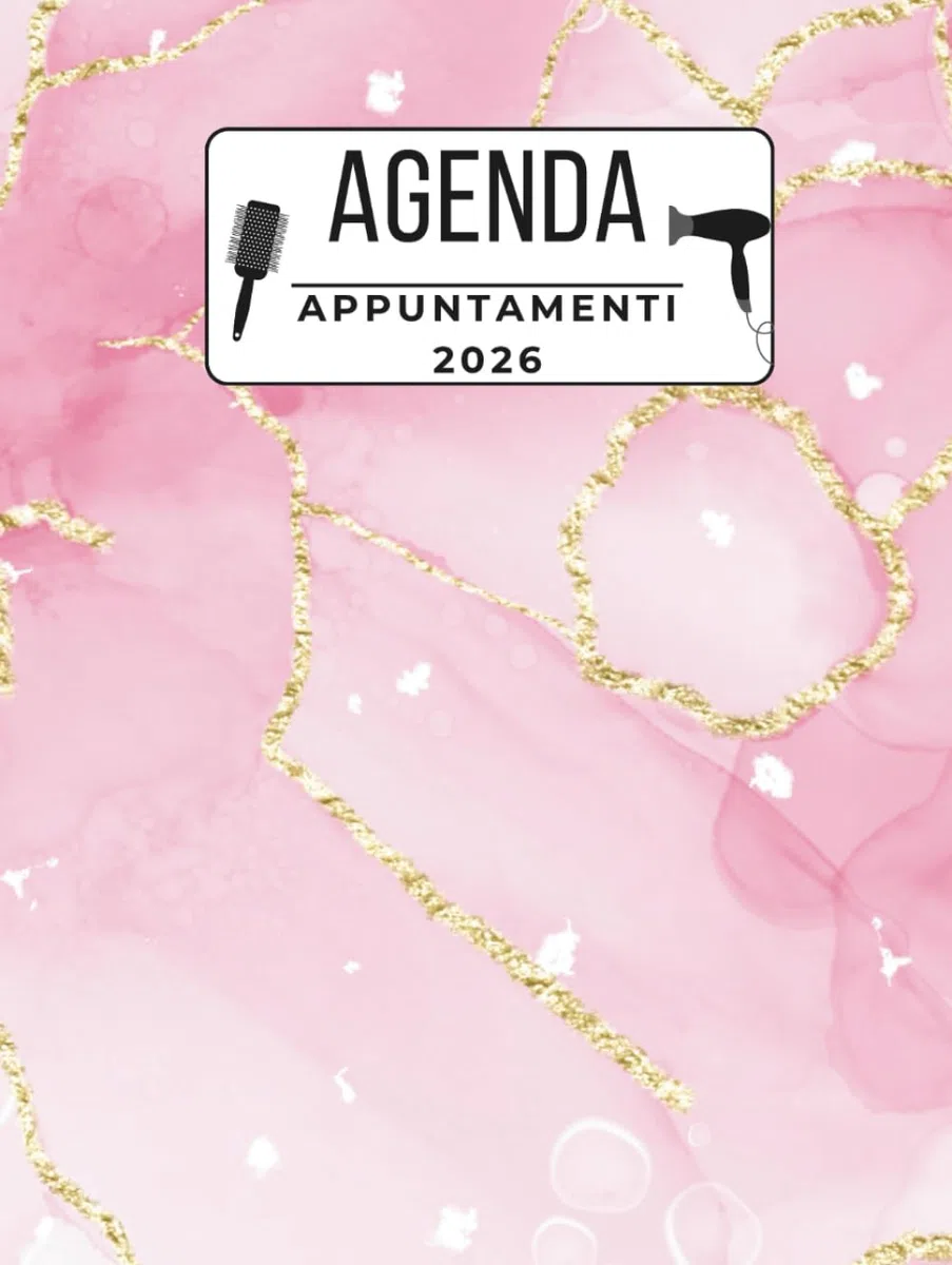Agenda Appuntamenti 2026: Parrucchieri 2026 giornaliera, Intervalli di 30 minuti | Un giorno per pagina, 4 Colonne | 12 mesi da gennaio a dicembre 2026 A4.
