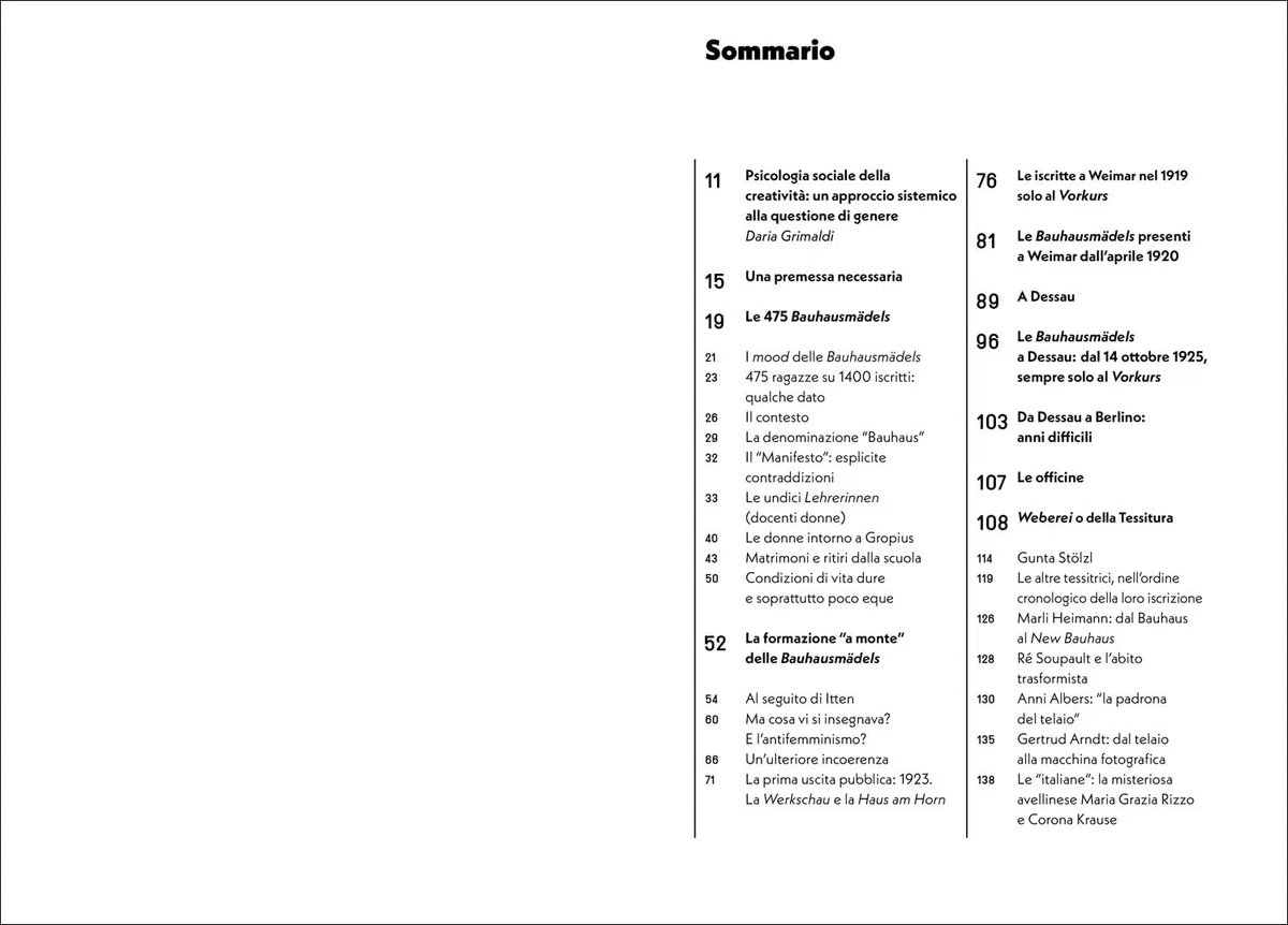 494. Bauhaus al femminile. 475 studentesse 11 docenti 6 donne intorno a Gropius 1 manager 1 fotografa