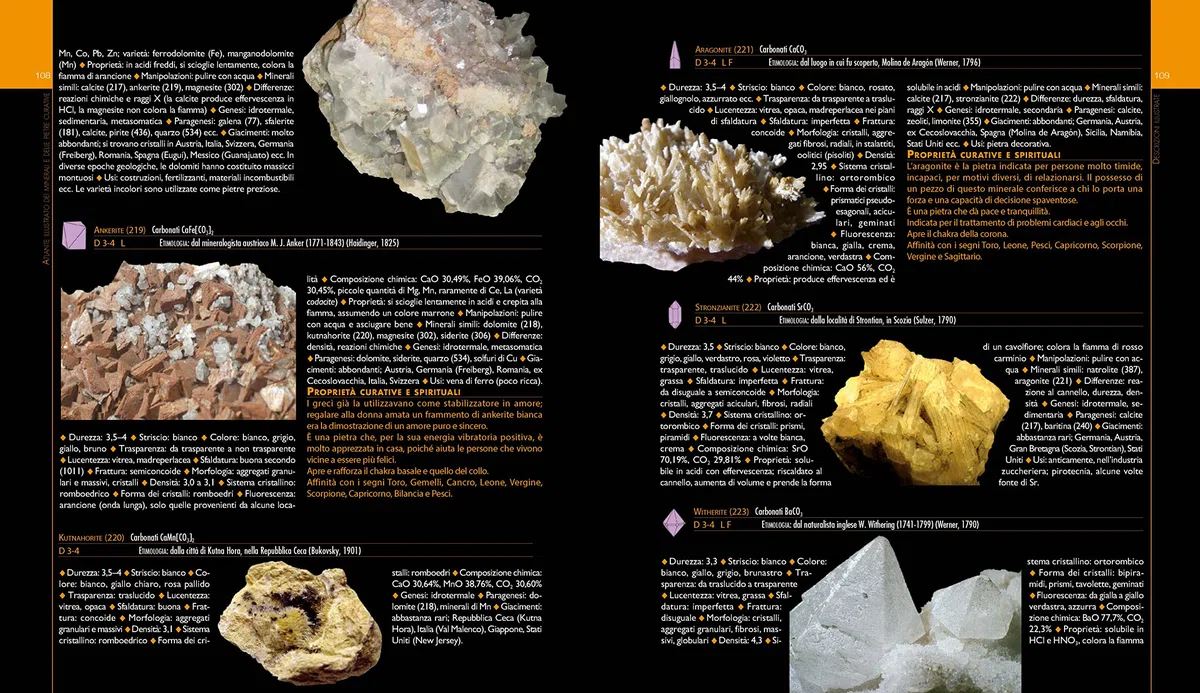 Atlante illustrato dei minerali e delle pietre curative