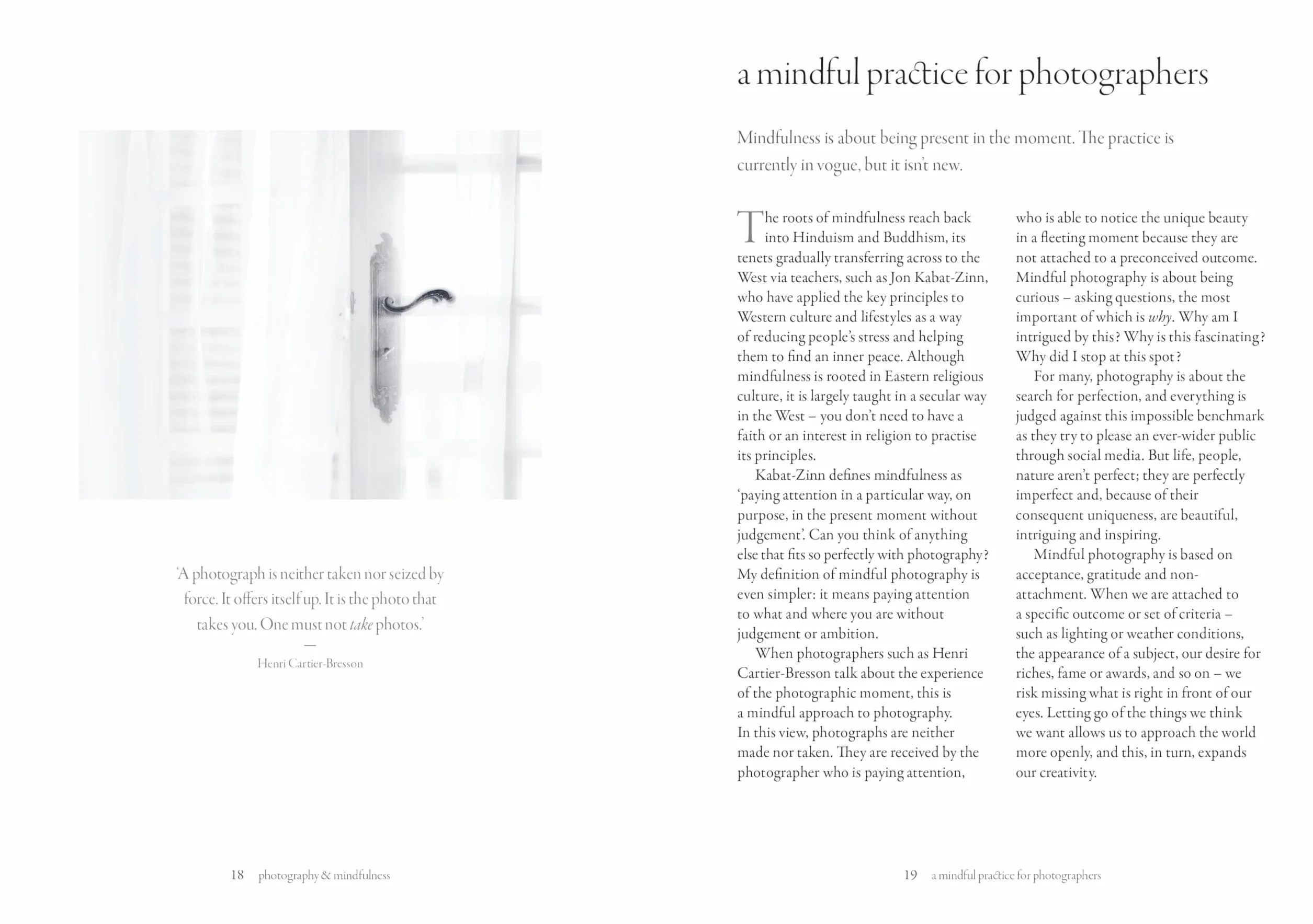 Still: A Mindful Practice for Photographers