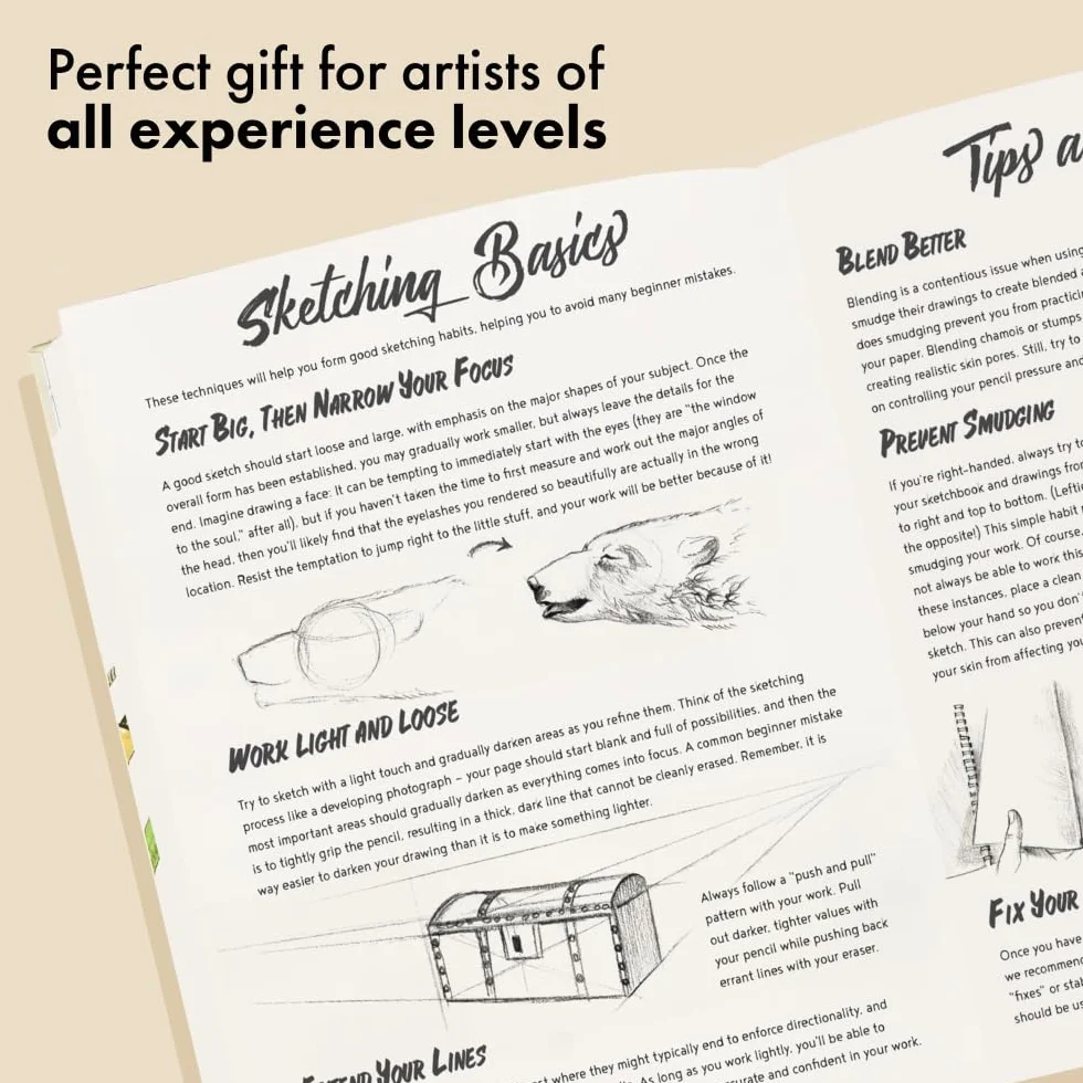 The Artist's Workbook: Easy Art Exercises to Learn How to Draw, Sketch, Shade, and more: Learn How to Draw, Sketch, Shade, and More with Easy Lessons and Practice Pages