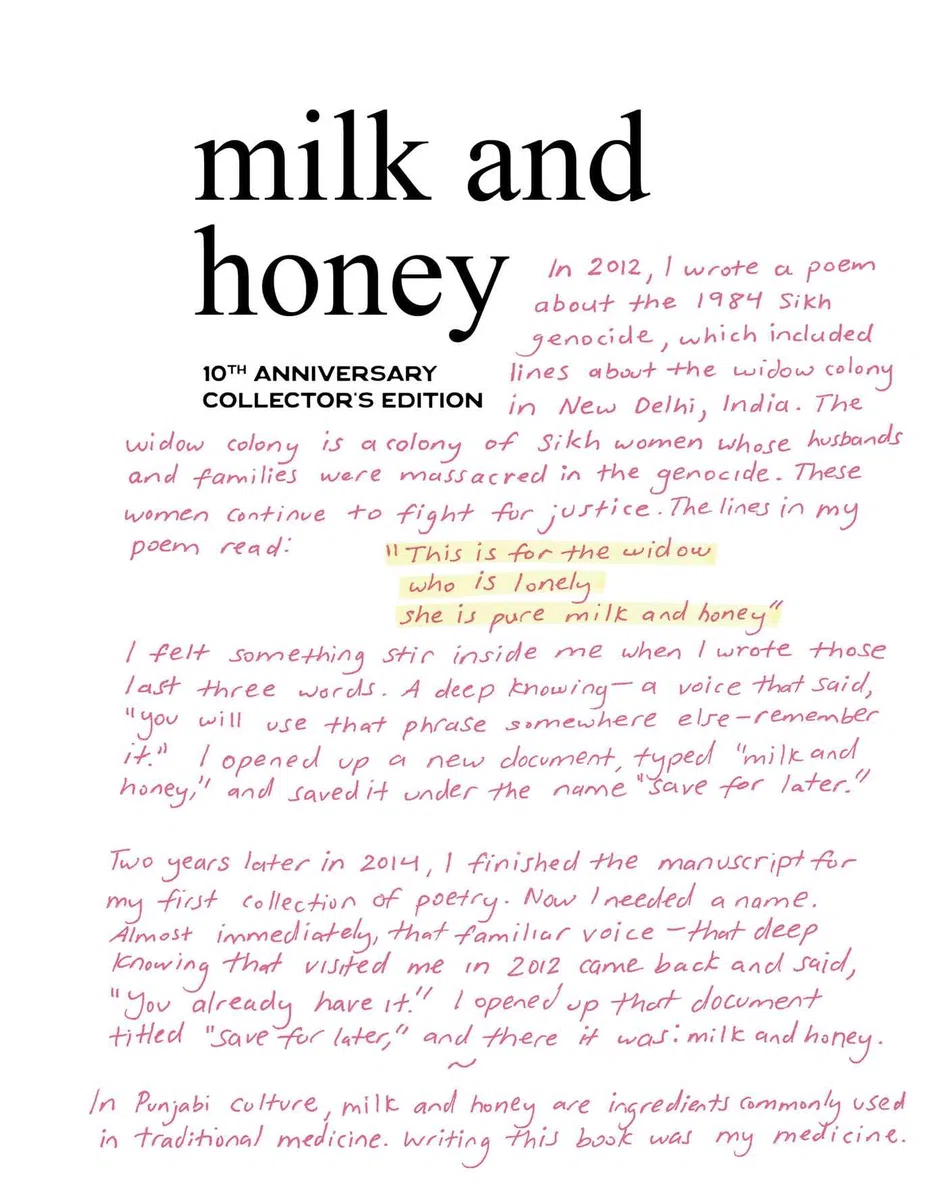 Milk and Honey: 10th Anniversary Collector's Edition