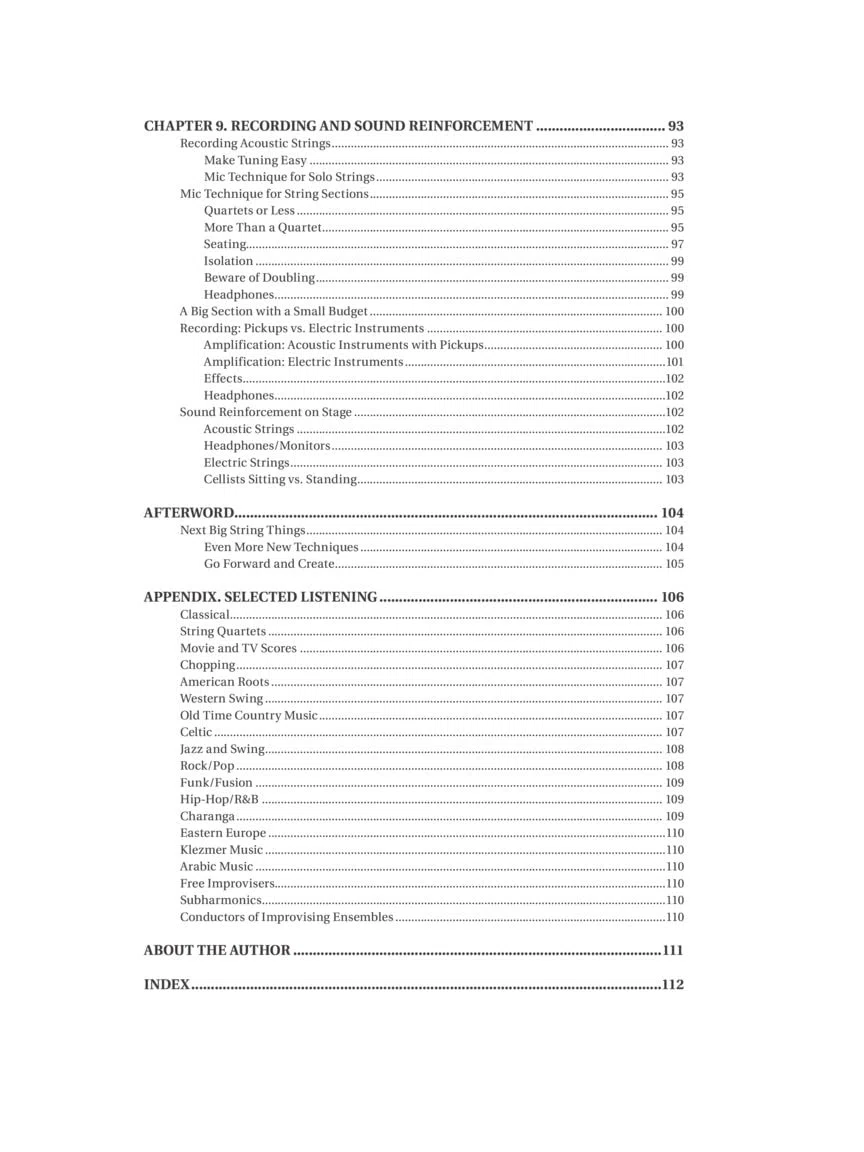 Arranging for Strings