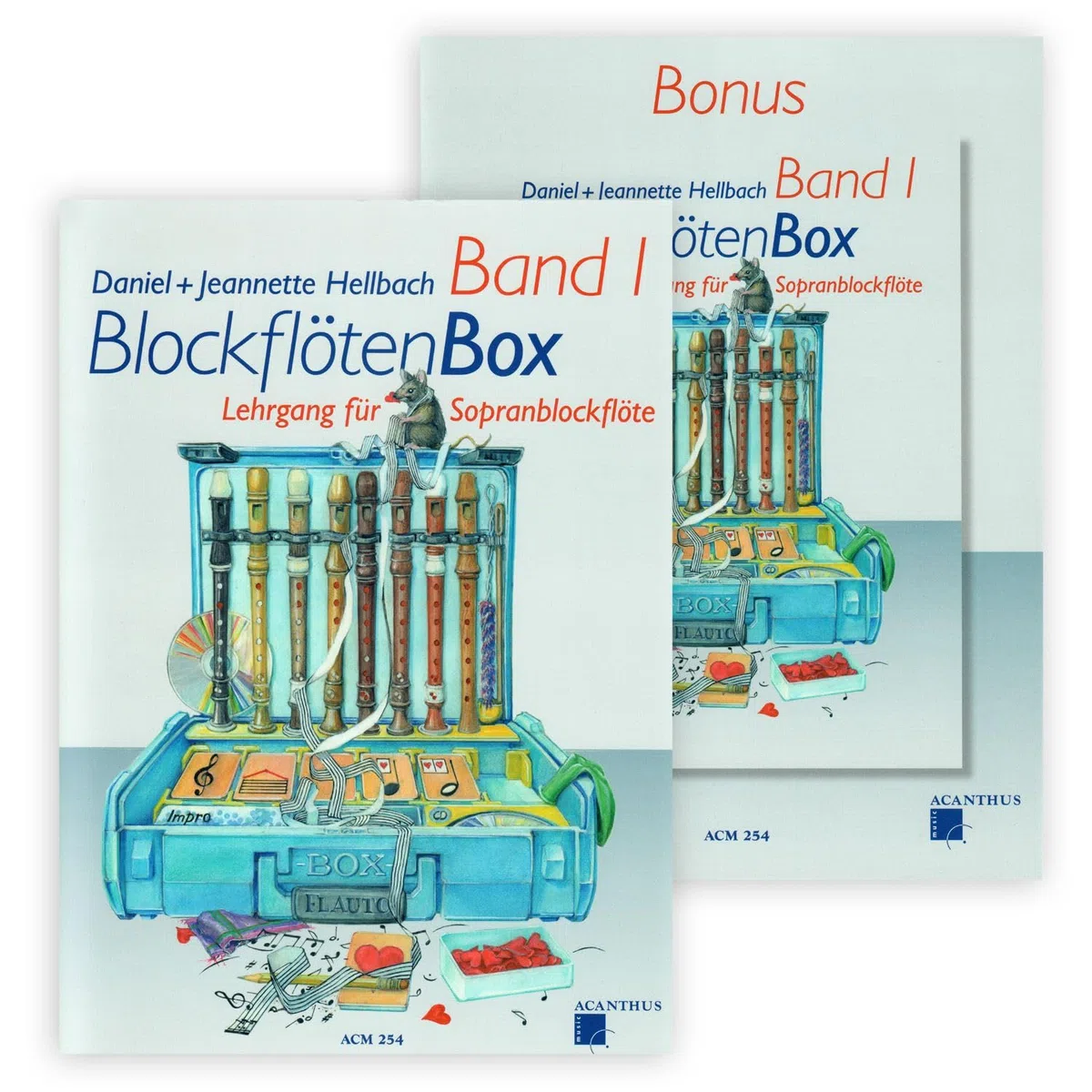 Corso per flauto dolce soprano volume 1 di Daniel Hellbach edizione migliorata con 2 CD e graffetta per spartiti a forma di cuore (versione in lingua italiana non garantita)
