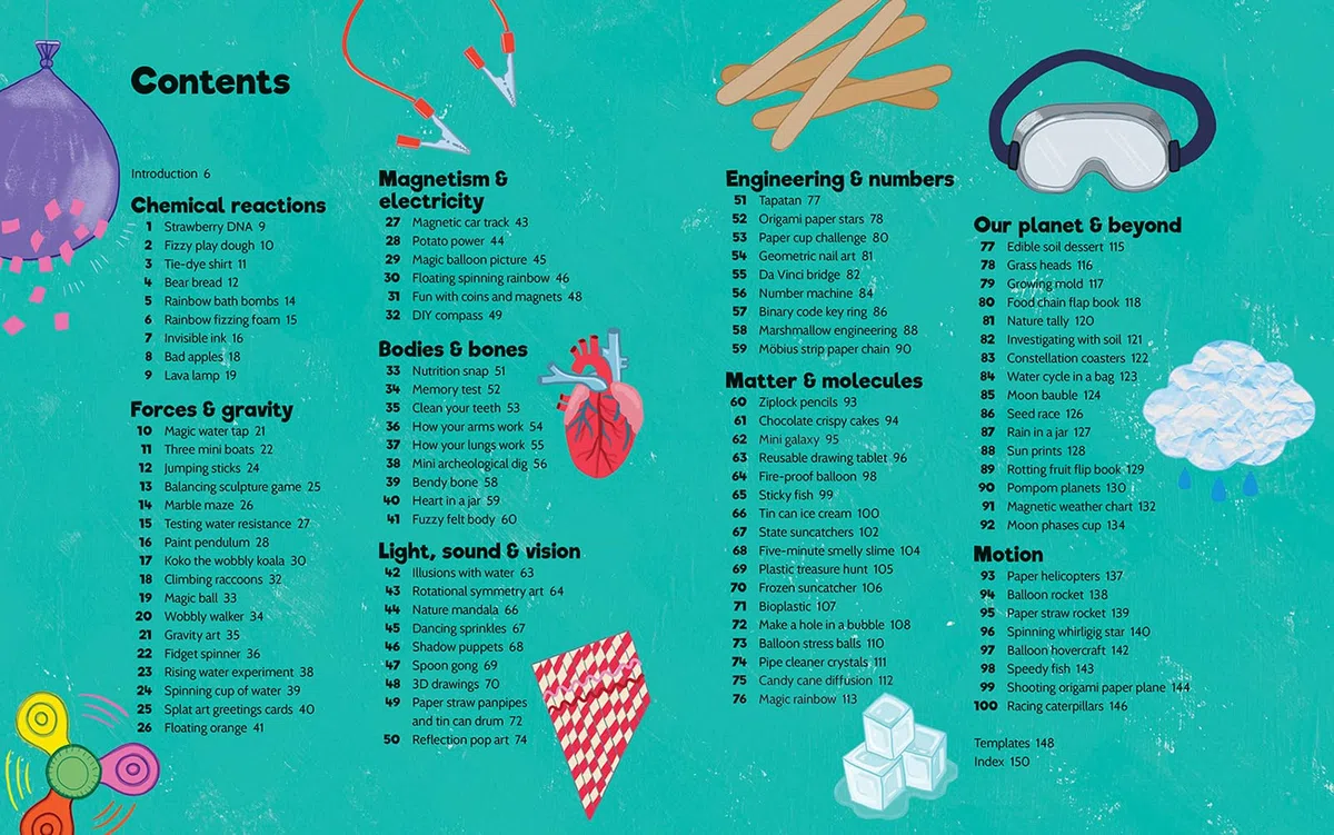 Big Book of 100 STEM Activities: Science Technology Engineering Math