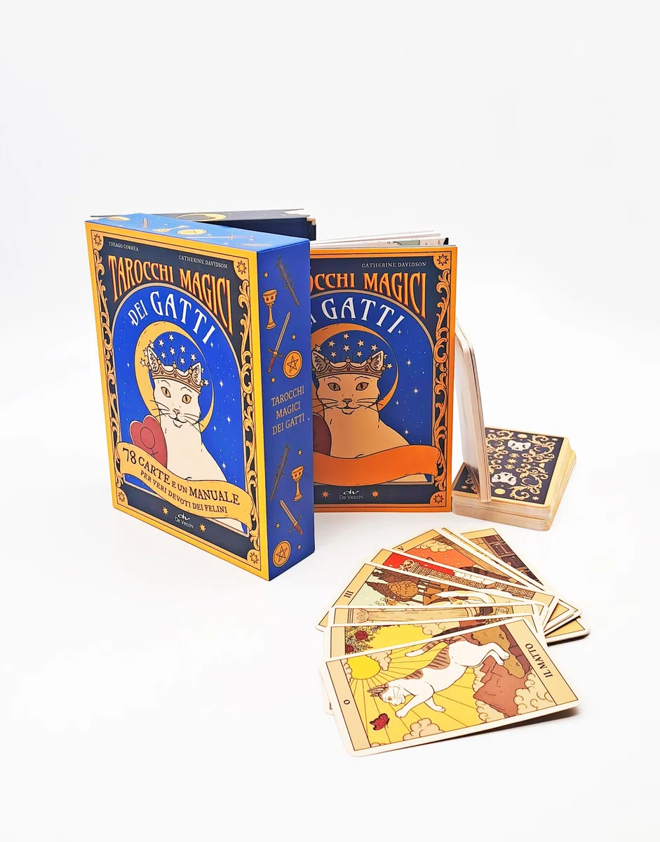 Tarocchi magici dei gatti. 78 carte e un manuale per veri devoti dei felini. Ediz. a colori. Con 78 Carte