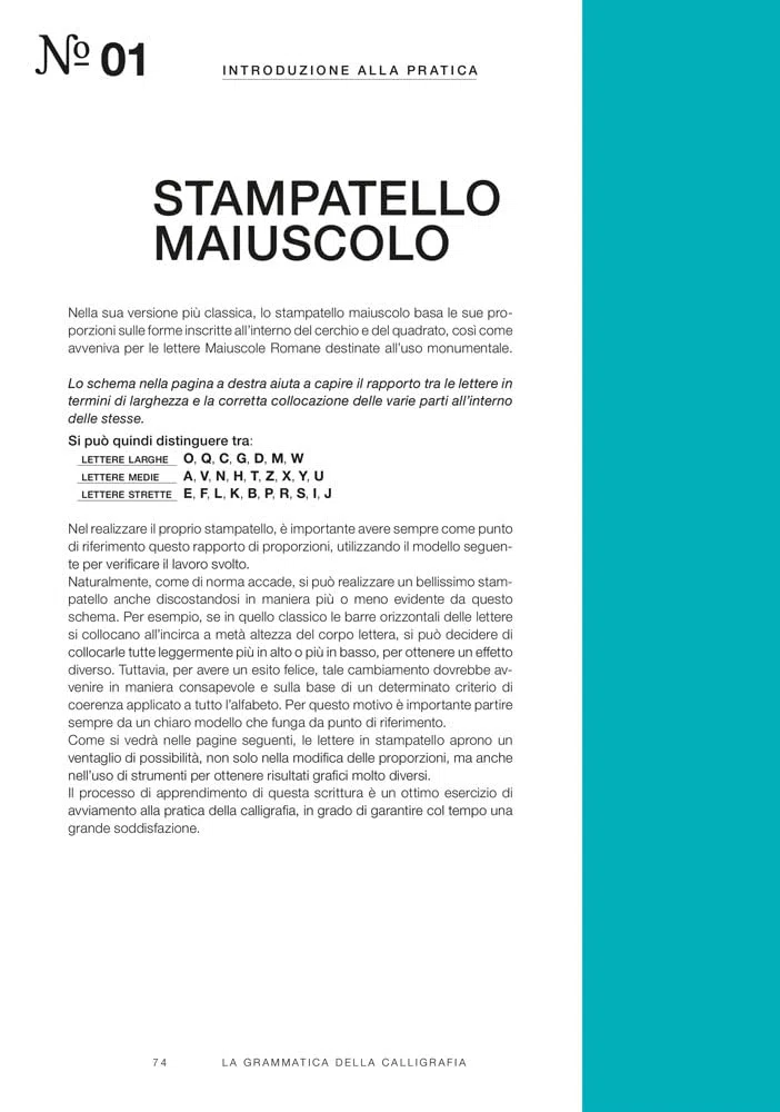 La grammatica della calligrafia