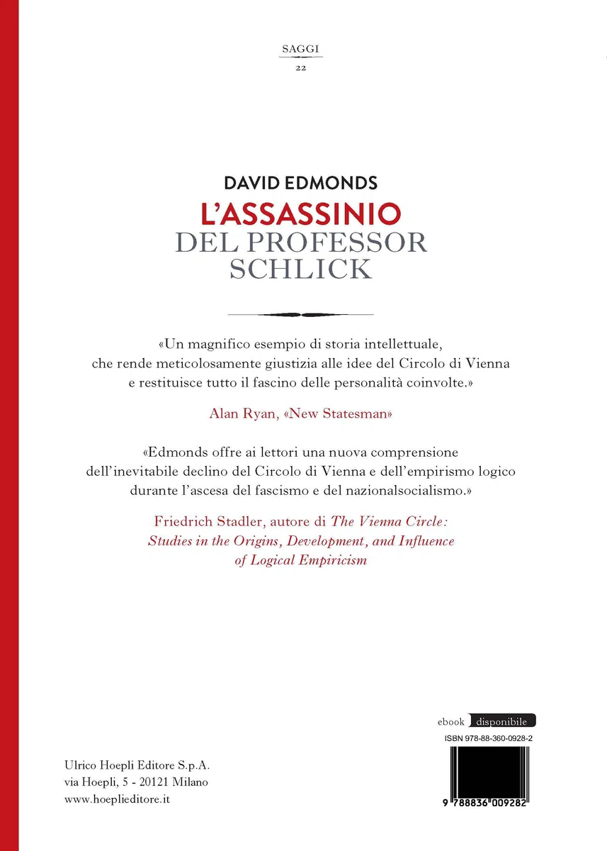 L'assassinio del professor Schlick. Ascesa e declino del Circolo di Vienna