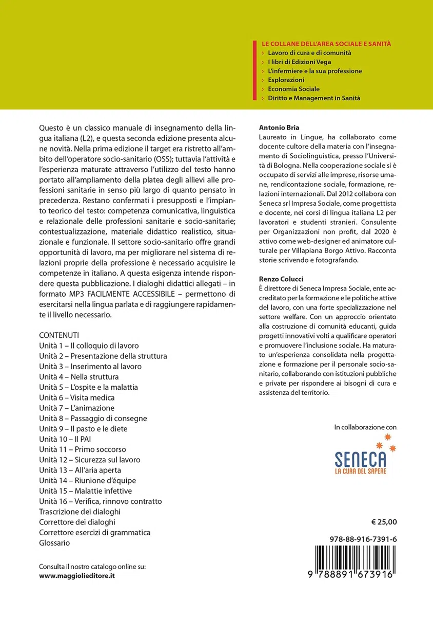 Corso di lingua italiana (L2) per operatori socio-sanitari