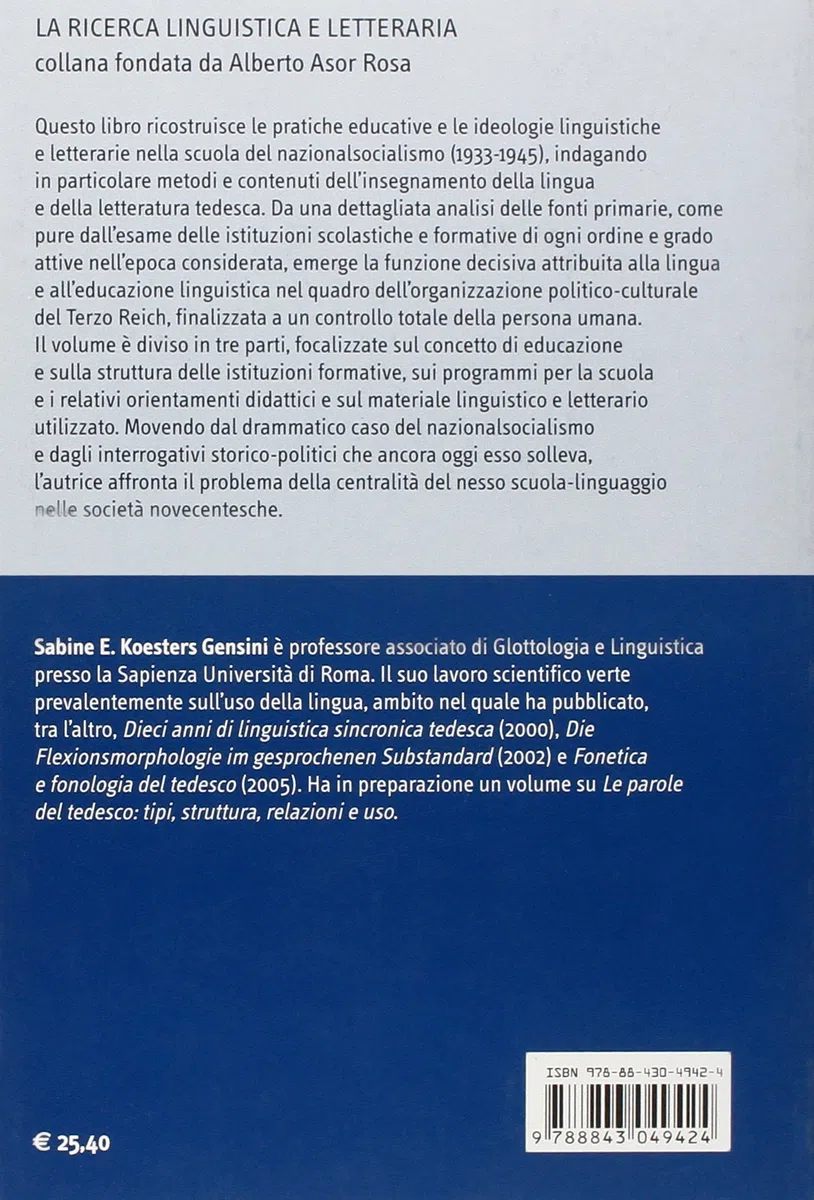 Parole sotto la svastica. L'educazione linguistica e letteraria nel Terzo Reich