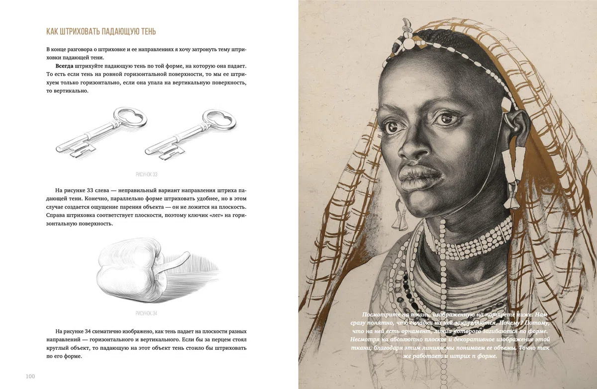 Imparare a Disegnare Ritratti - Come Disegnare dalla A alla Z - Ritratto a Matita: Nozioni di Anatomia Artistica, Luce, Ombreggiatura, Composizione: ... Светотени Драпировка Наброски Композиция