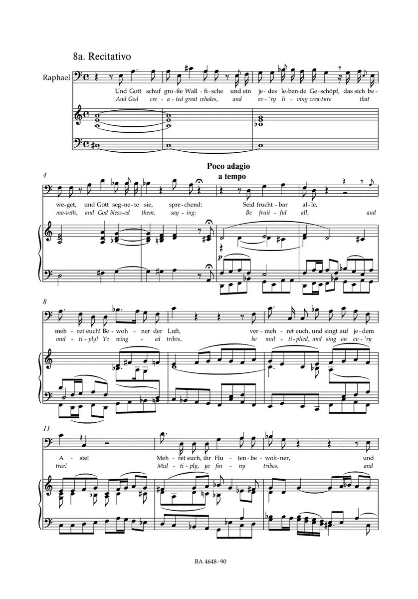 Die Schöpfung (The Creation) Hob. XXI:2. Klavierauszug vokal, Urtextausgabe