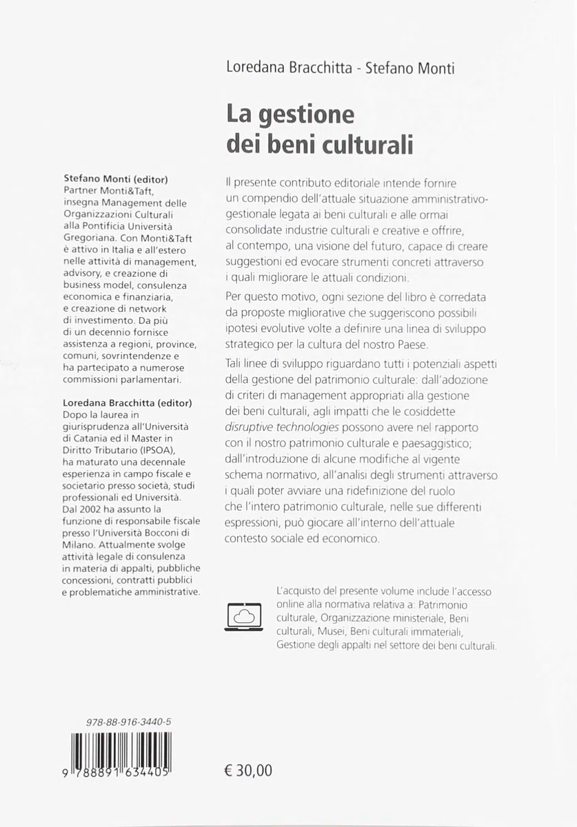 La gestione amministrativa dei beni culturali