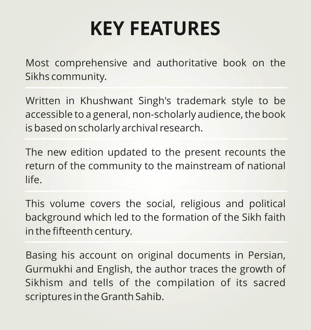 A History of the Sikhs Vol 1 (SECOND EDITION): Volume 1 1469-1838