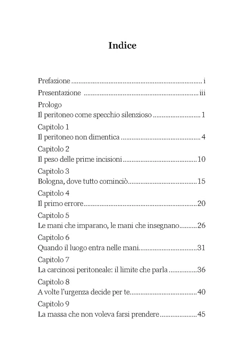 Il chirurgo e le riflessioni del peritoneo. Storie di medicina, limiti e responsabilità