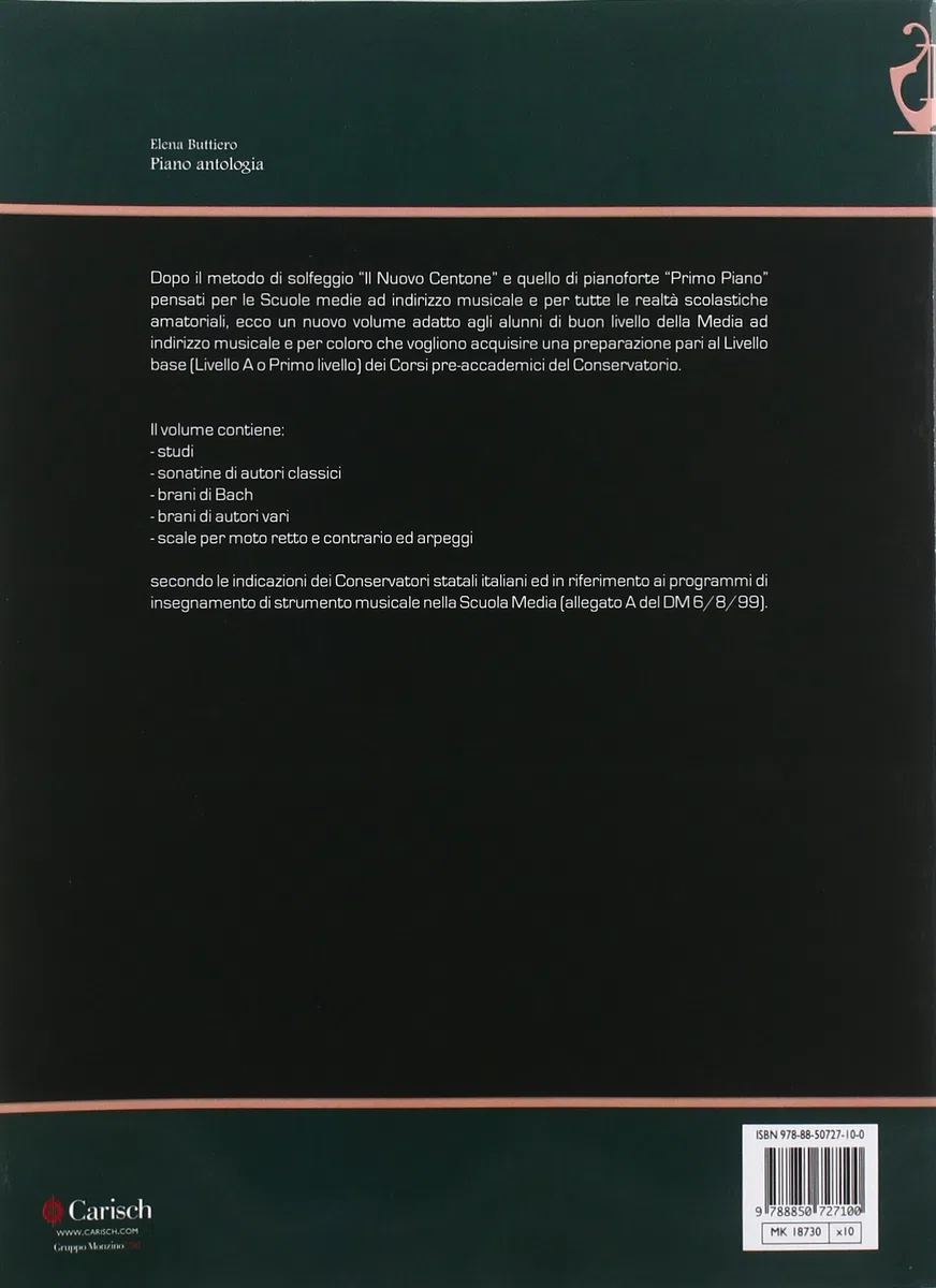 Piano antologia. Per le Scuole superiori