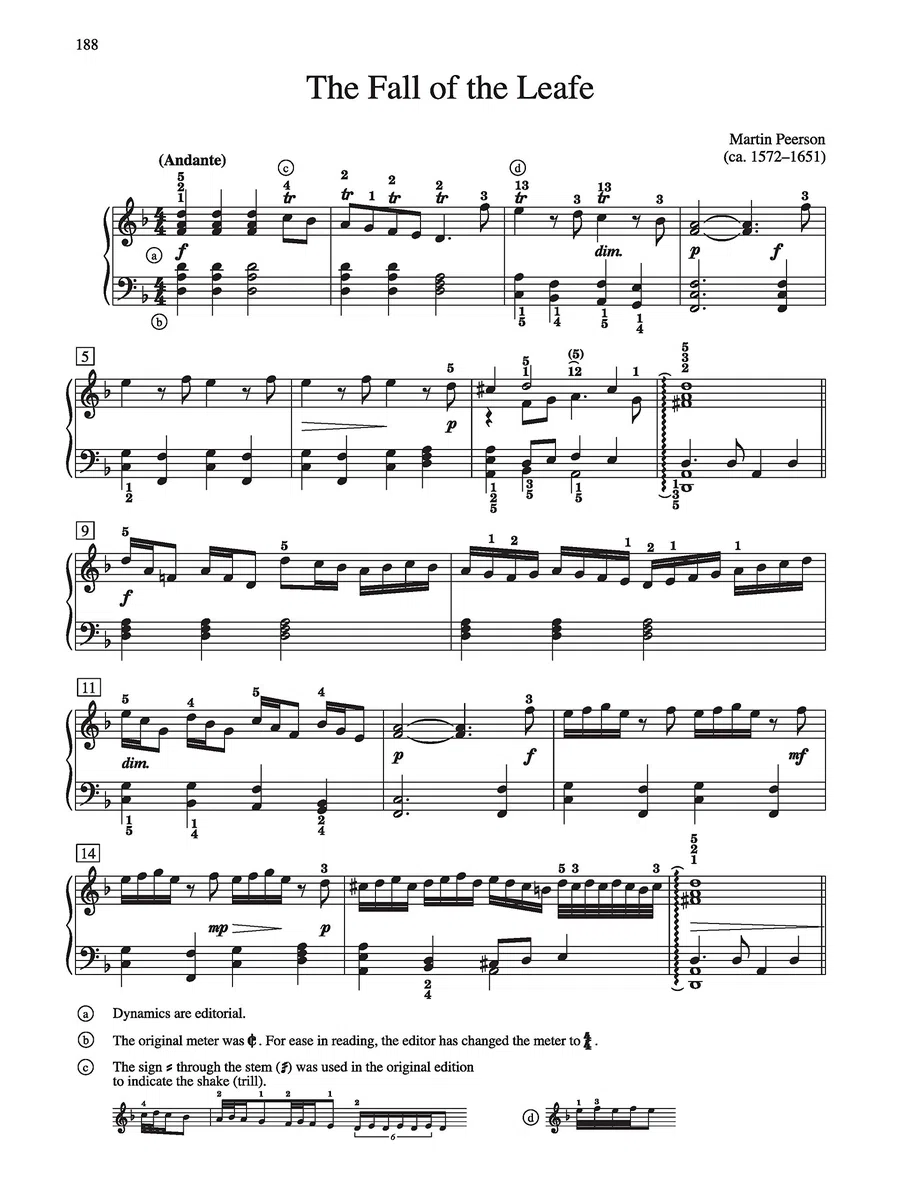 Anthology of Baroque Keyboard Music: Late Intermediate to Early Advanced Works by 42 Composers