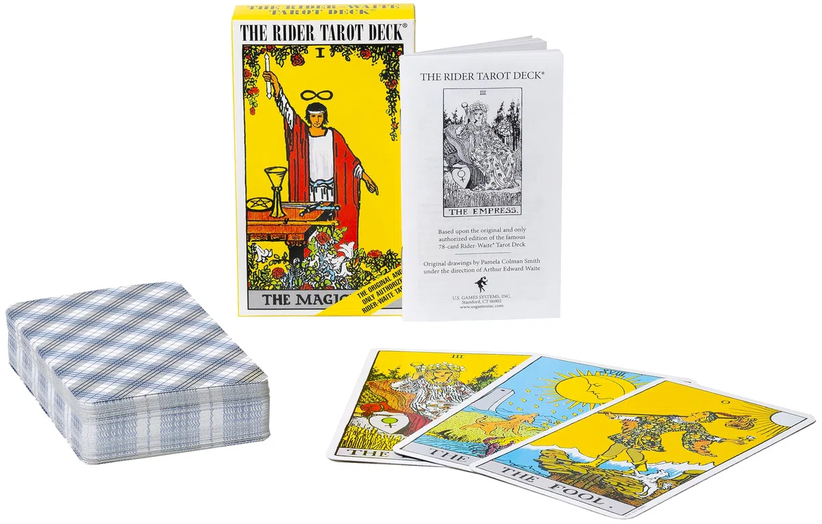 U.S. Games Rider-Waite Tarot Deck: The Authentic Rider-Waite® Tarot Deck with Instruction Booklet, Essential for Tarot Beginners & Expert Readers