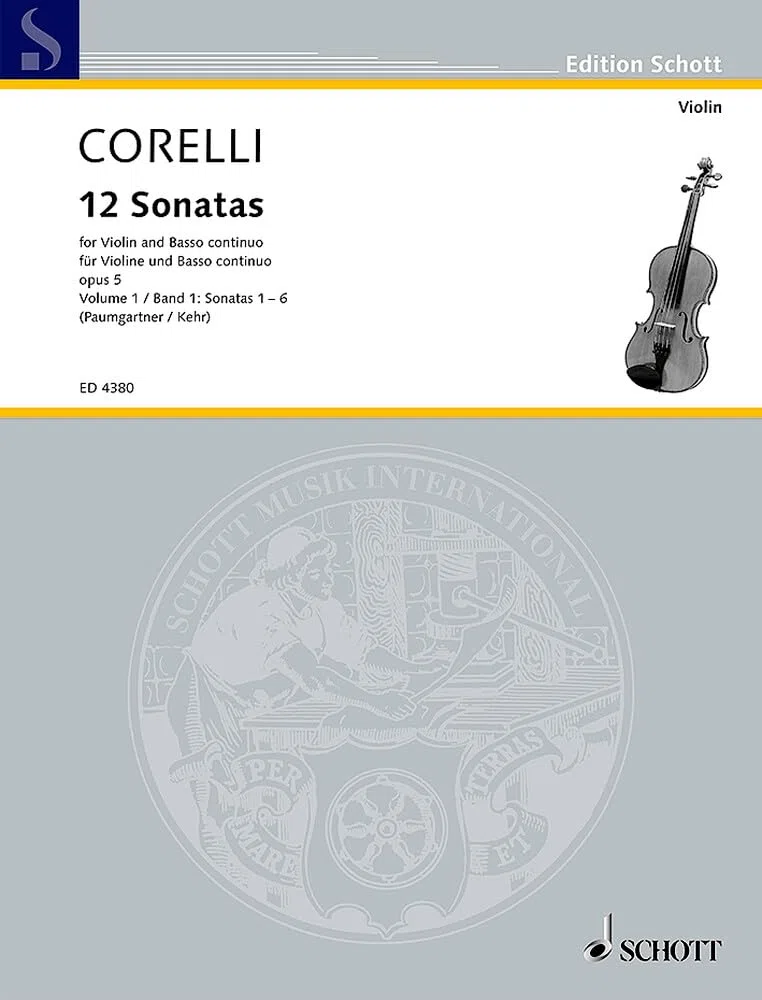 12 Sonates: New edition after the Urtext. op. 5. violin and harpsichord (piano); cello (viola da gamba) ad libitum.: Band 1