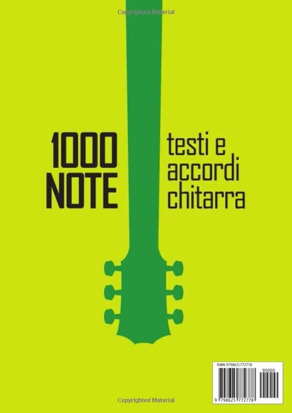 1000 Note: Testi e Accordi per chitarra