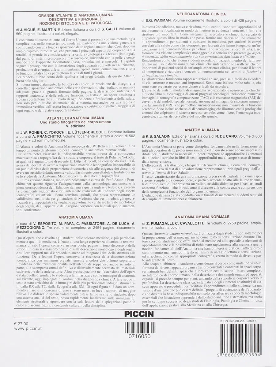 Sistema nervoso centrale. Testo atlante di anatomia per lo studente