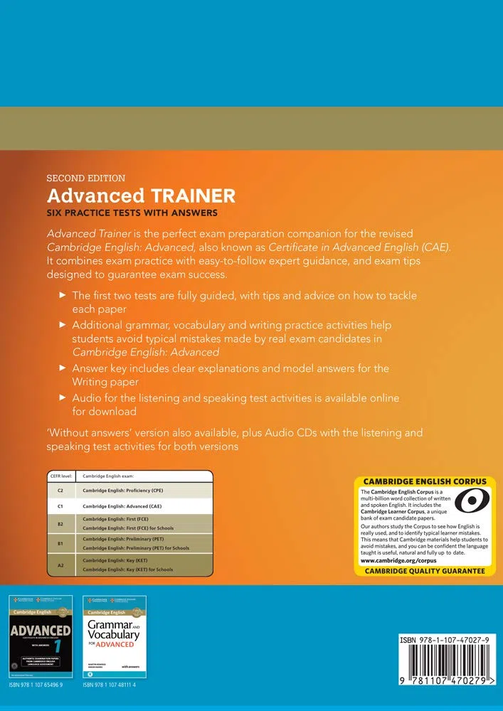 Advanced Trainer Six Practice Tests with Answers [Lingua inglese]