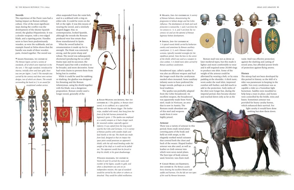 An Illustrated Encyclopedia of the Uniforms of the Roman World: A Detailed Study of the Armies of Rome and Their Enemies, Including the Etruscans, ... ... Gauls, Huns, Sassaids, Persians and Turks
