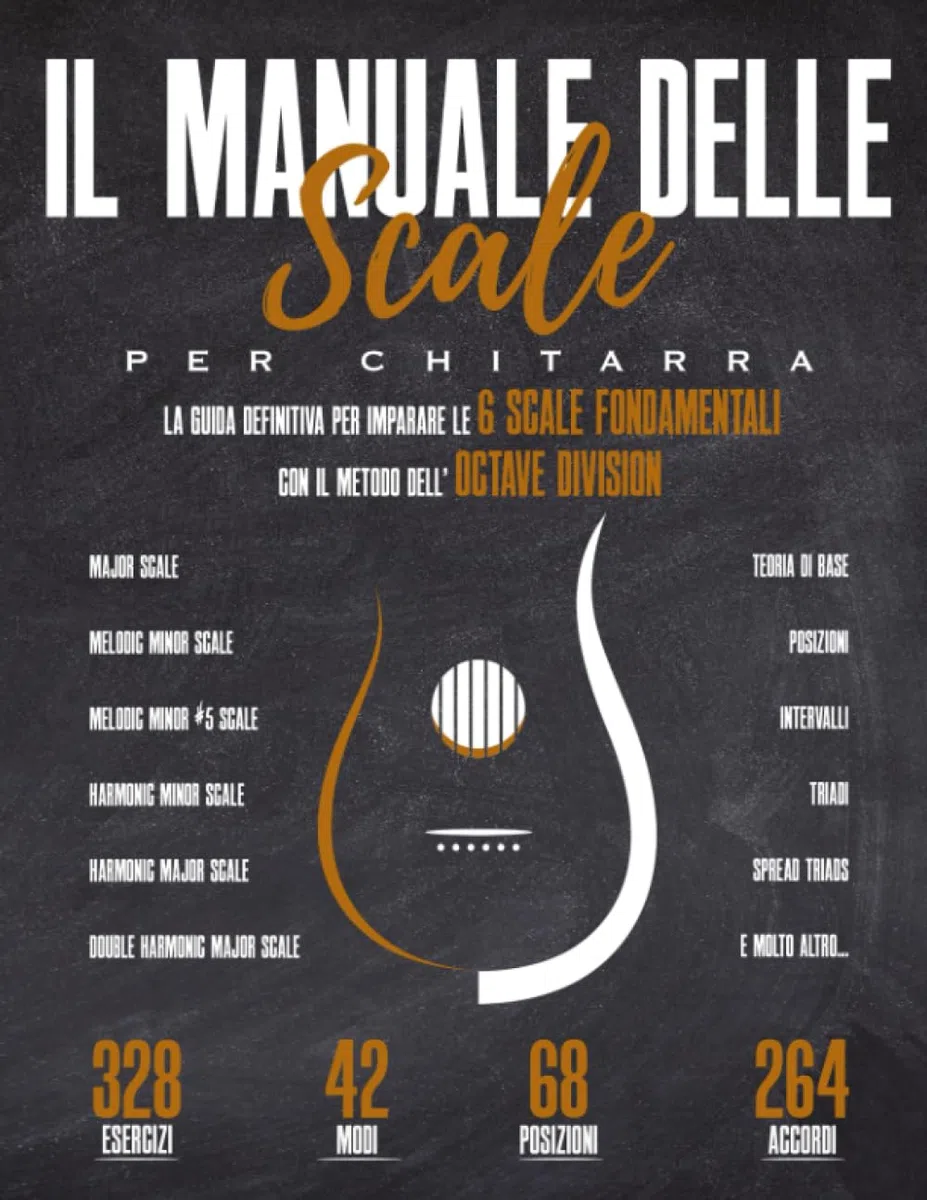 Il Manuale delle Scale per Chitarra: La Guida Definitiva per Imparare le 6 Scale Fondamentali con il Metodo dell'Octave Division - 328 Esercizi - 42 Modi - 68 Posizioni - 264 Accordi