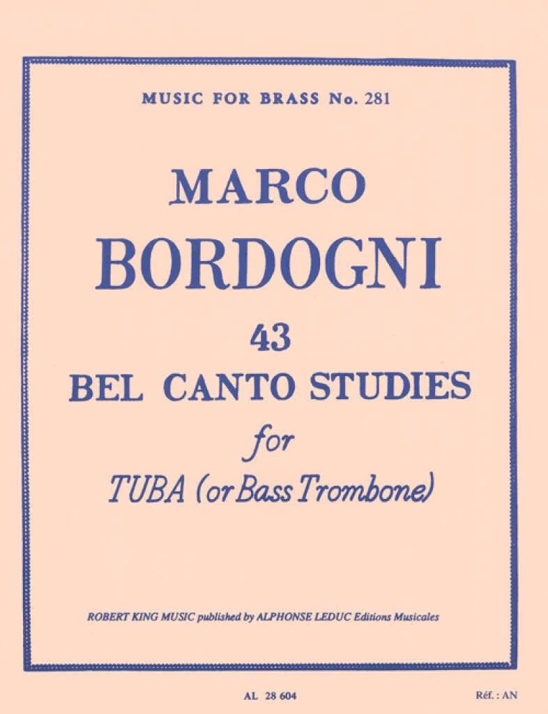 43 Bel Canto Studies Bass Trombone Mfb281